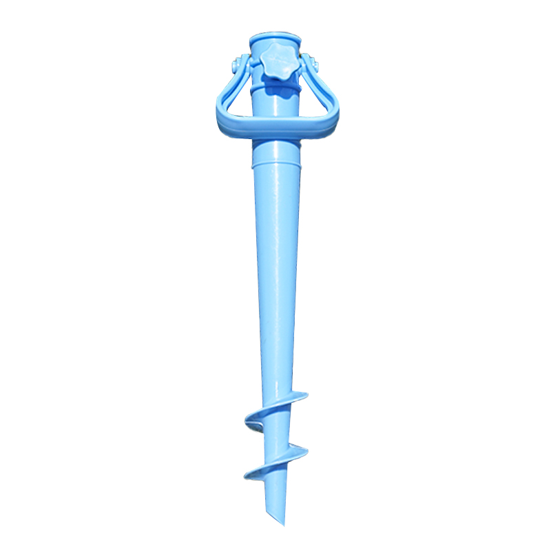 Portable beach spiral payong anchor fixer na may hawakan sa maraming mga kulay ua1902