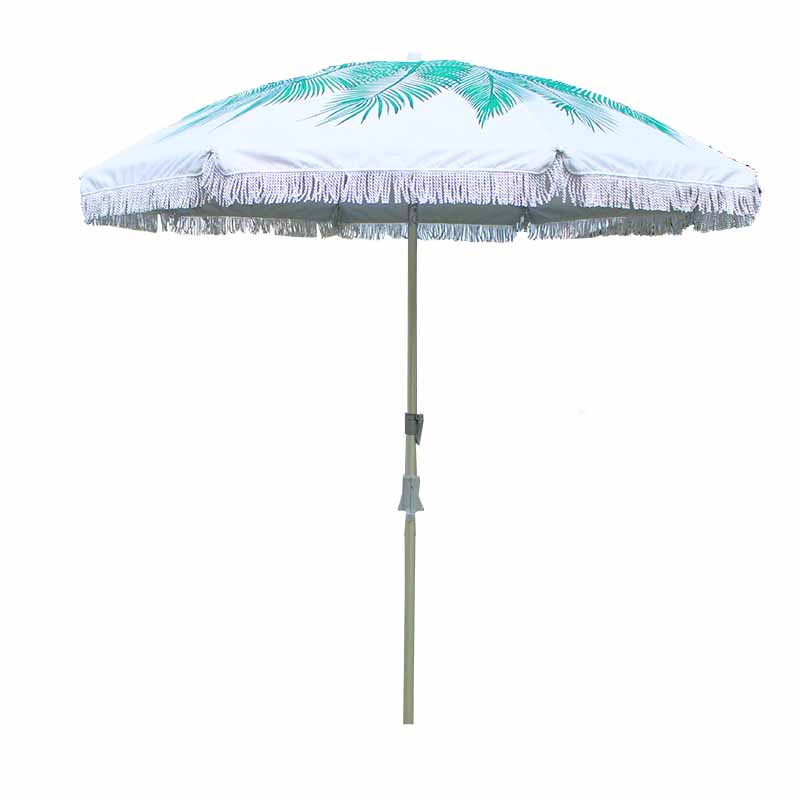 Alu Beach Umbrella na may Tassel BU1928-4