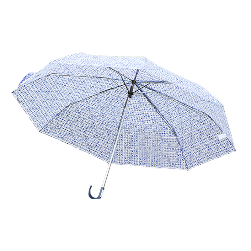 Mini 3 Fold Umbrella na may Hook Handle RU1905