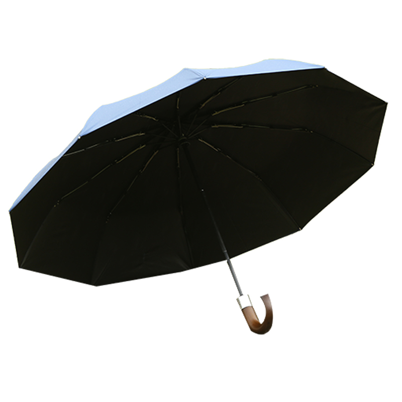 190t Polyester Pongee Auto Open 3 Fold Fashion Business Umbrella RU1916
