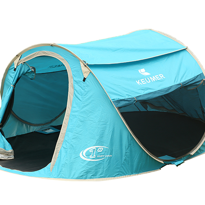 185T Nylon Keumer 3-Second Pop-Up Double Camping Tent Waterproof at UV-Resistant TN1914-1