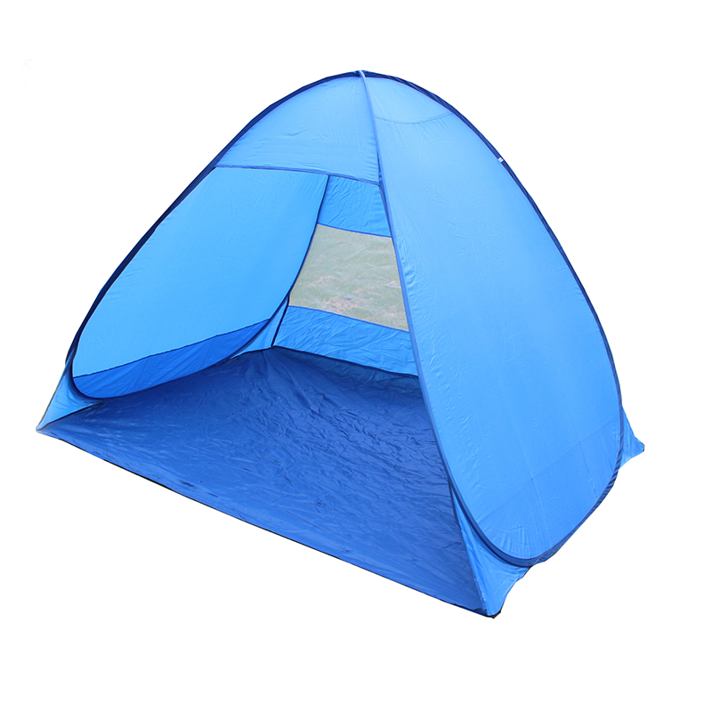 180T Nylon UV50+ Panlabas na Kamping Mahahalagang Sunscreen at Windproof Double Pop-Up Beach Tent TN1911-4