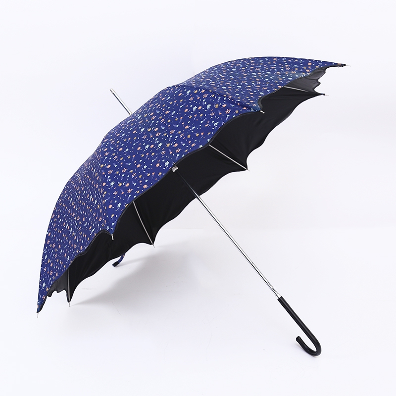 Hook Straight Umbrella na may proteksyon ng UV RU19101